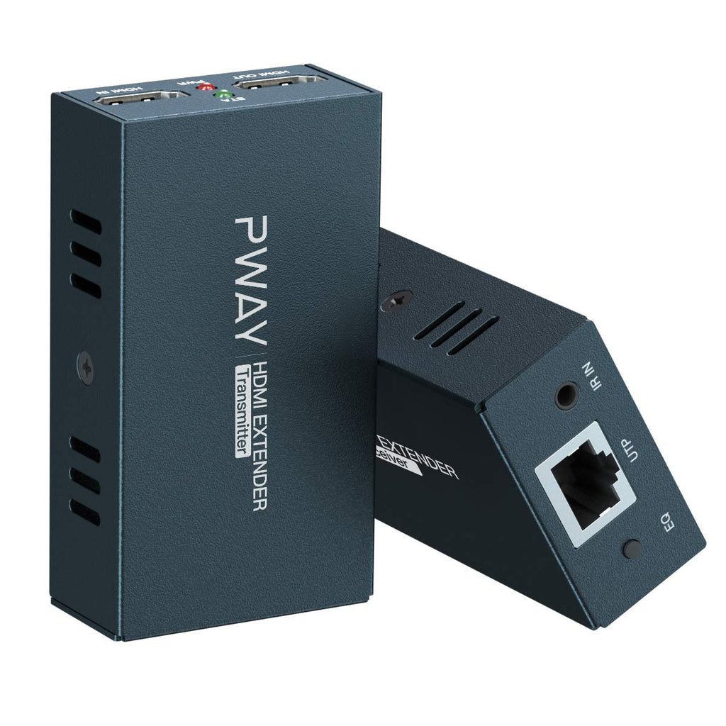 HDMI Extender with IR Over Single Cat5e/6/7 164ft (50m) Full HD 3D 1080P@60Hz with Loop and POC R124092