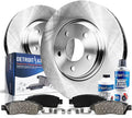 Front Disc Rotors + Brake Pads 6pc Set Q1783