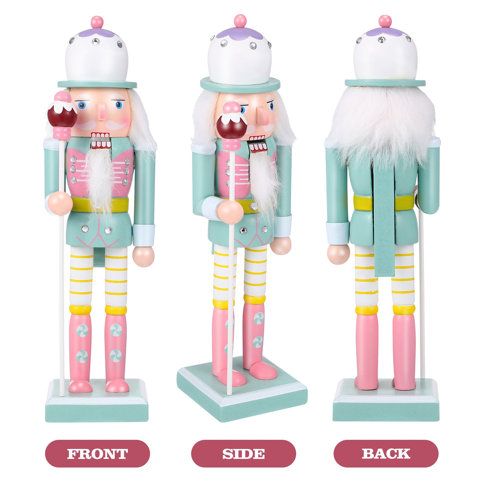Turquoise Wooden Nutcracker Statue K2465