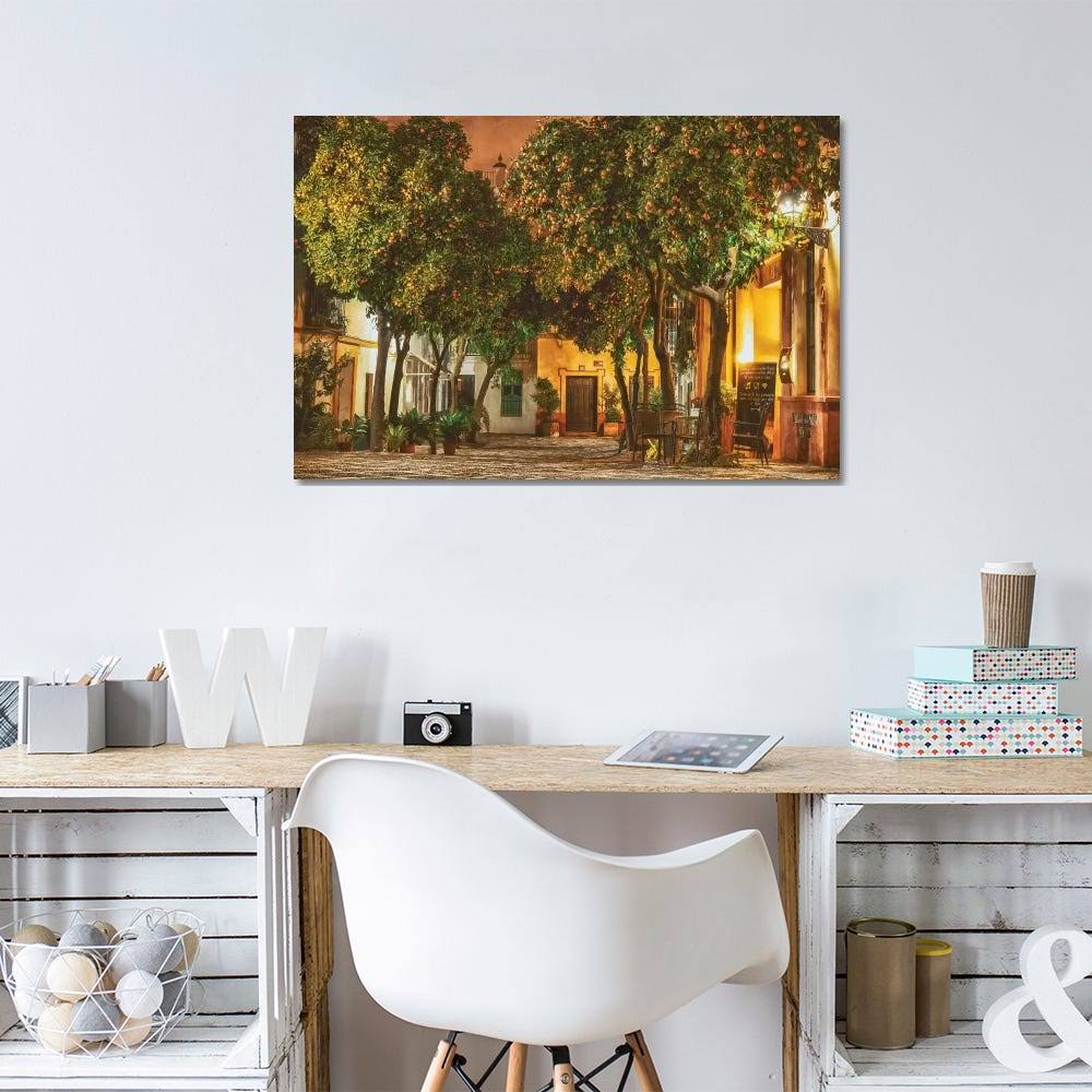 Night in Sevilla Print Canvas Art W438