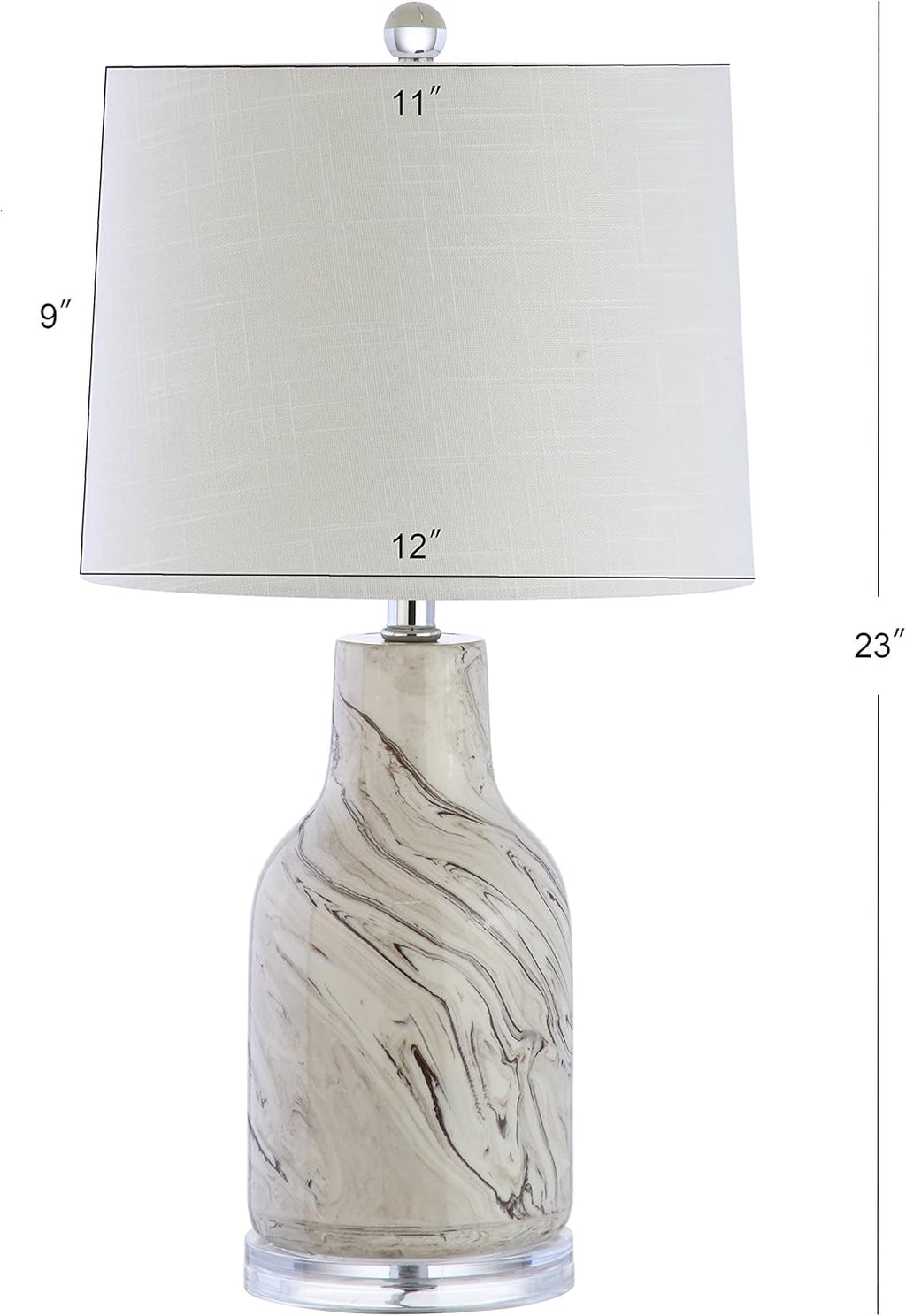 Gray/White Ceramic LED Table Lamp R377947