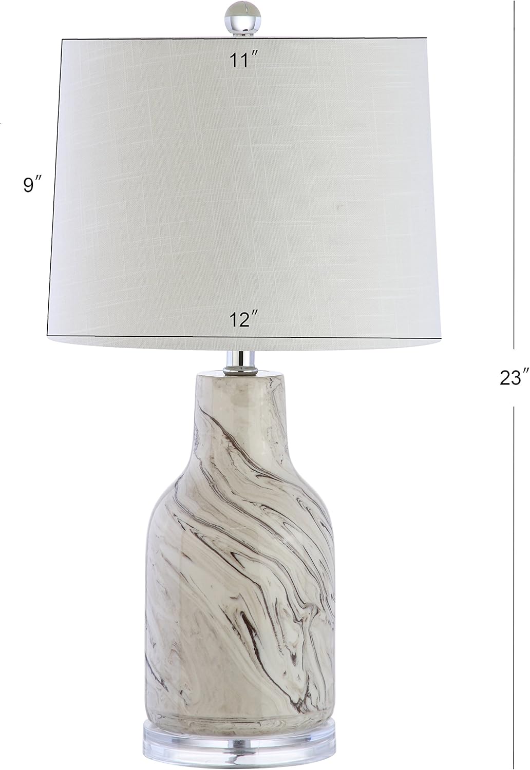 Gray/White Ceramic LED Table Lamp R377947