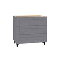 3-Drawer Base Cabinet in Gray Y219