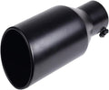 Black Stainless Steel Slant Cut Exhaust Tip Pack of 2 I699