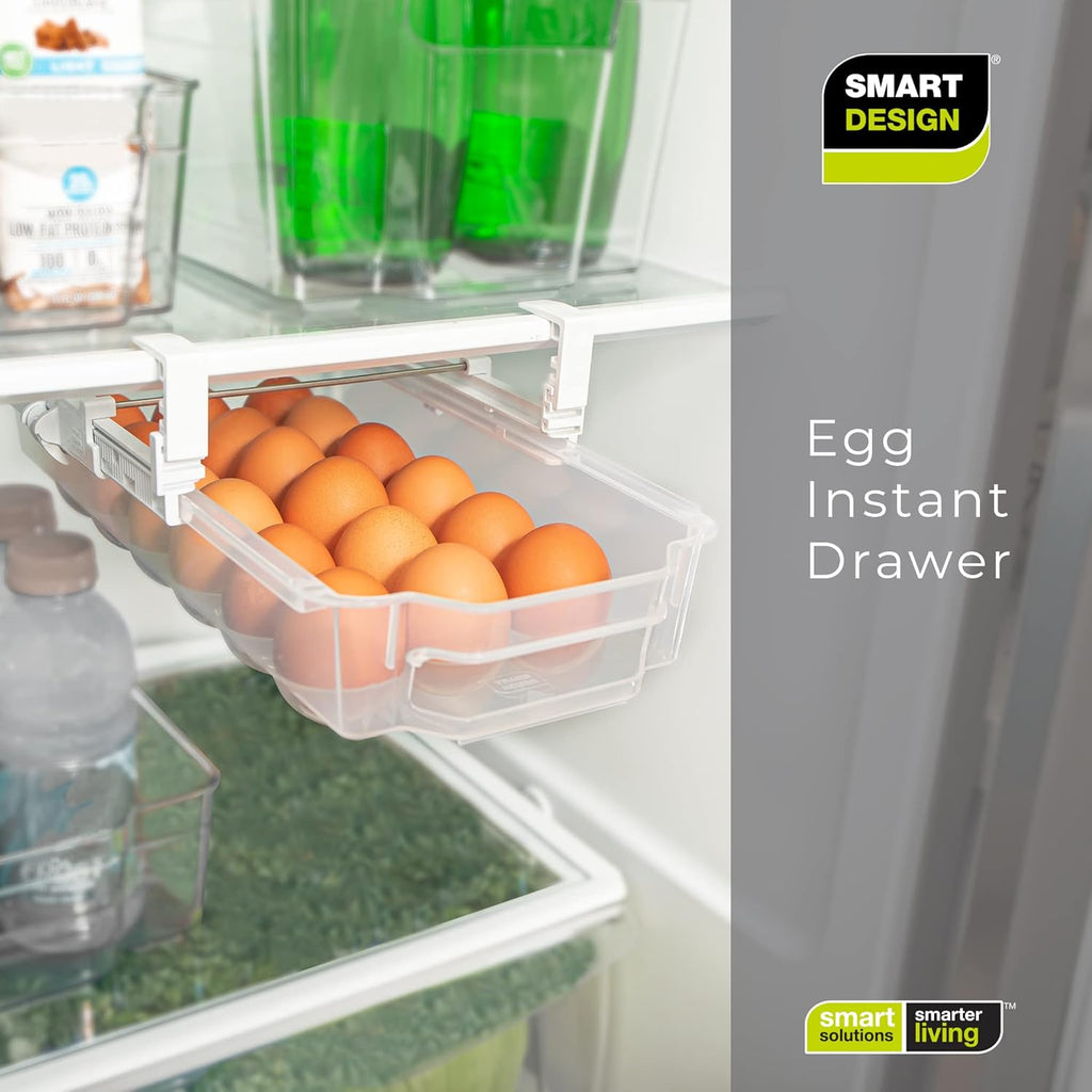 Clear Plastic Egg Drawer Set of 2 G218