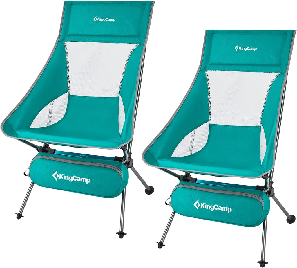Ultralight High Back Folding Camping Chair with Armrest, 2 Pack, Carry Bag V839523