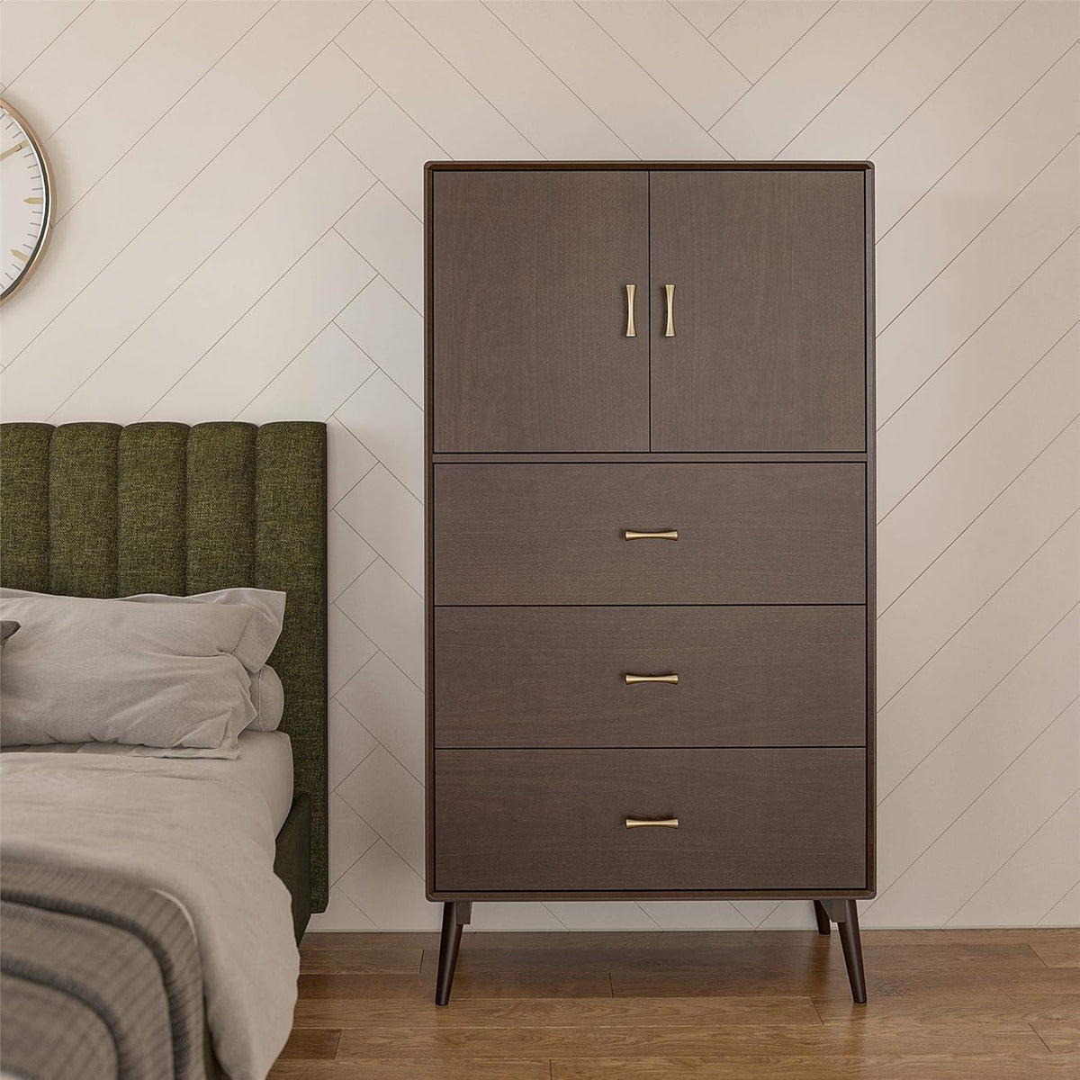 4 Shelf Bookcase, Walnut G4871