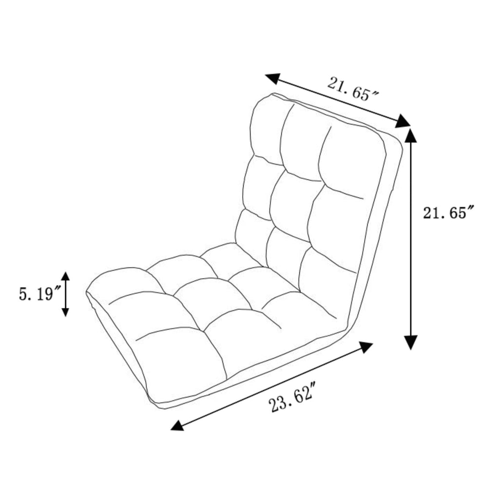Brown Microplush Recliner Gaming Chair with Floor Mat B55693
