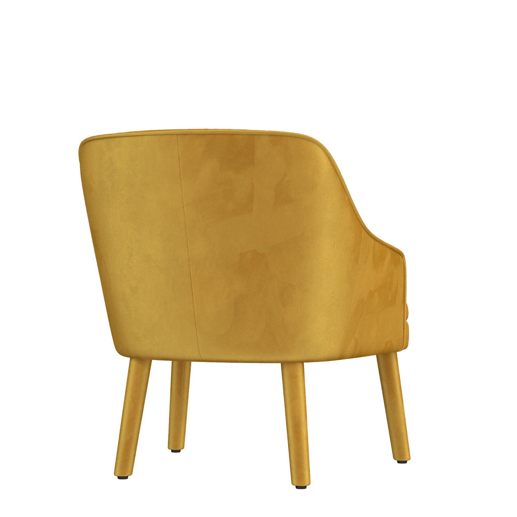 Mustard Velvet Upholstered Accent Chair X940