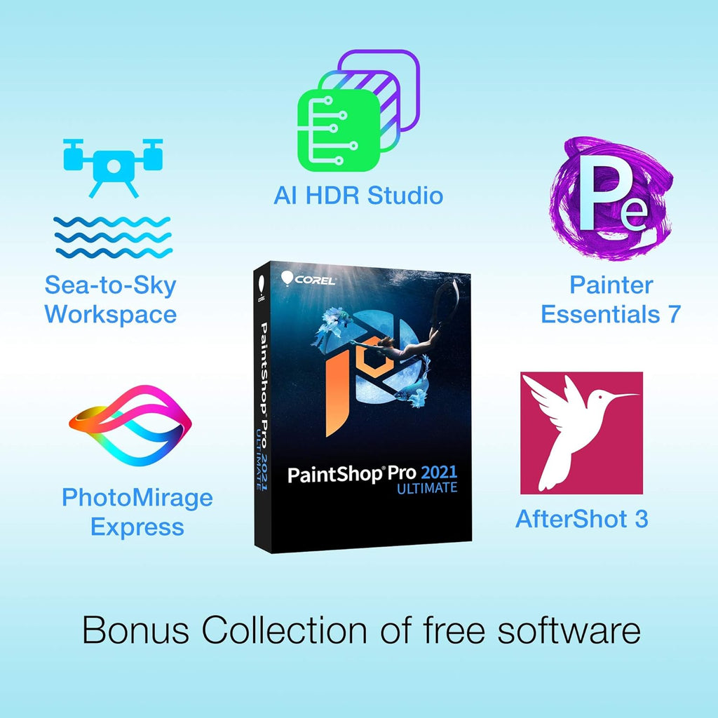 PaintShop Pro 2021 Ultimate Photo Editing Software [PC Disc] A763022