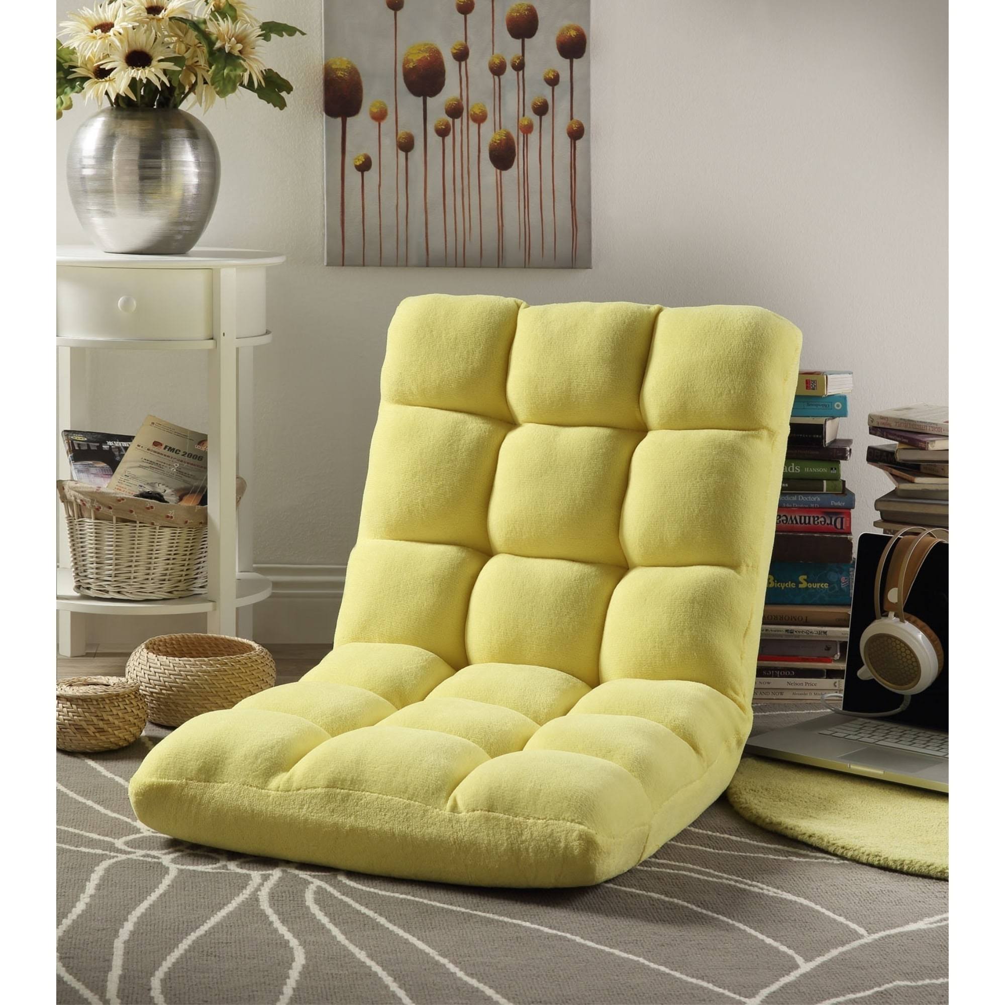 Brown Microplush Recliner Gaming Chair with Floor Mat B55693