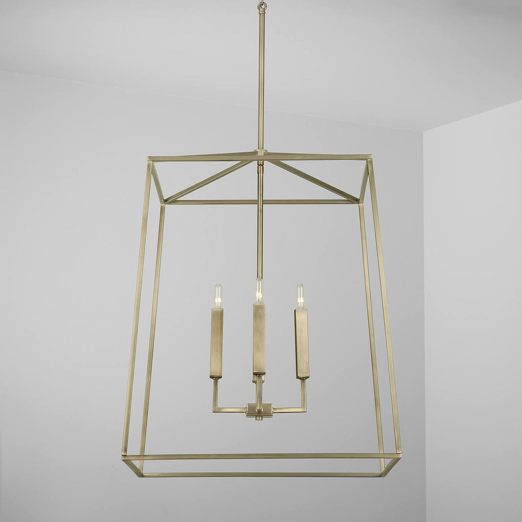 Aged Brass 4 Light Foyer V883941