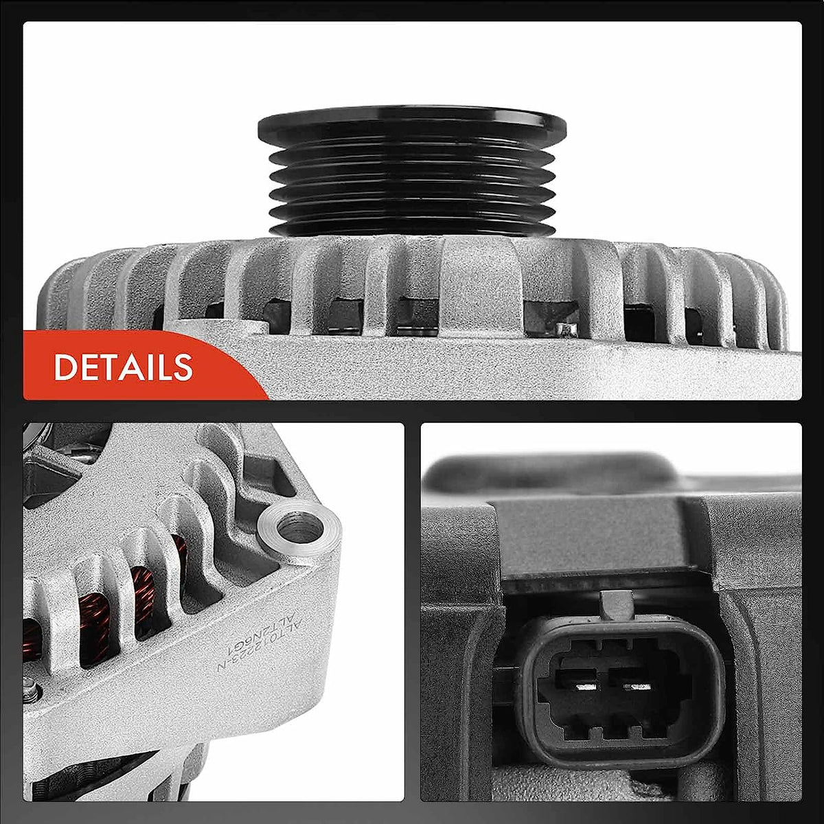 Alternator Compatible with Chevy Silverado 1500, Avalanche 1500, GMC Sierra 1500, Cadillac Escalade Y1321