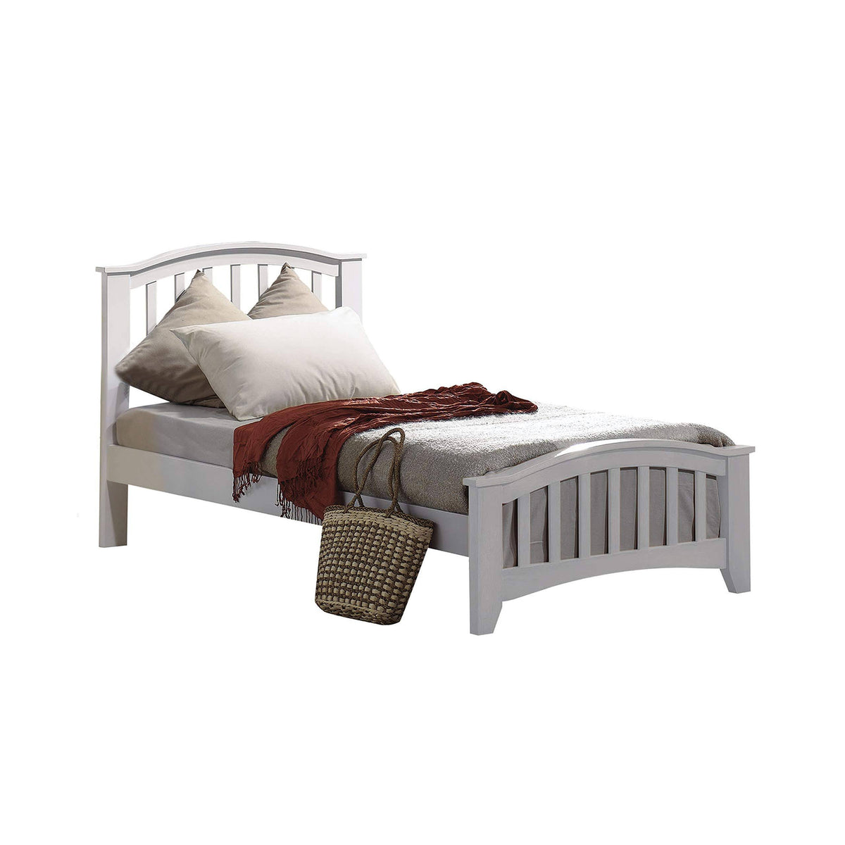 Twin Bed White F18687