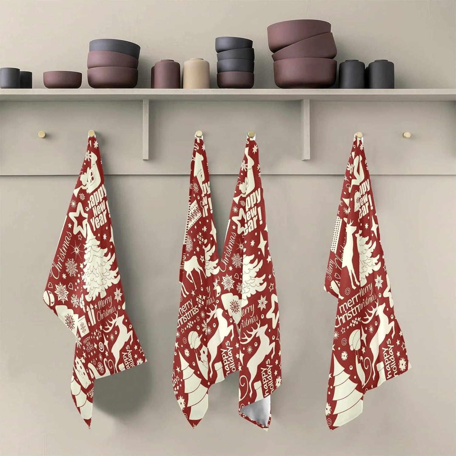 6Pcs Kitchen Dish Towel Set I277
