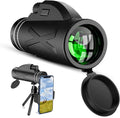 80X100 Monocular Telescope with Smartphone Stand & Tripod, BAK4 Prism, Waterproof & Anti-Fog B18855