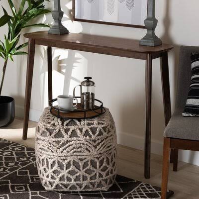 Walnut Finished Wood Console Table G904456
