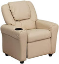 27" Tall Wood Framed Vinyl Kid's Recliner L5384
