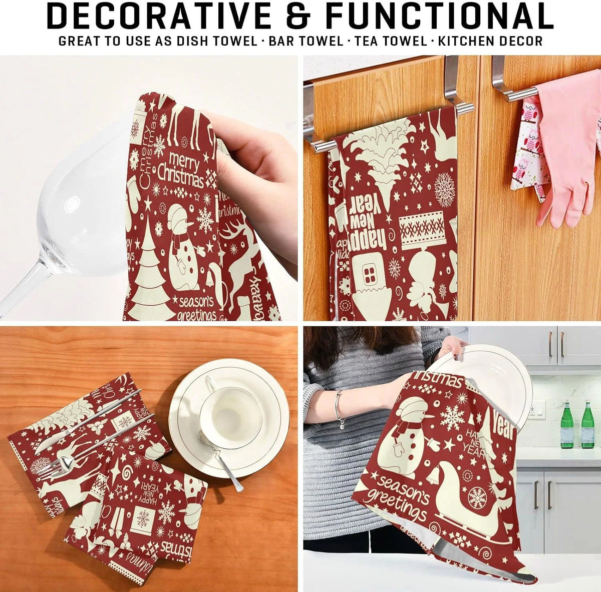 6Pcs Kitchen Dish Towel Set I277