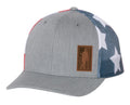 Heather Grey Trucker Hat with Leather Patch H28661