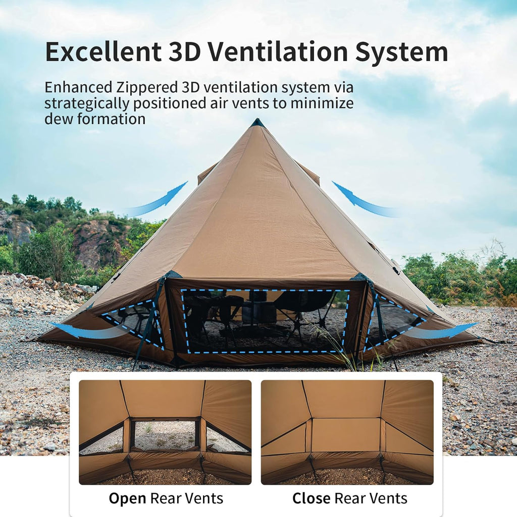 2-6 Person Hot Tent with Stove Jack E68515