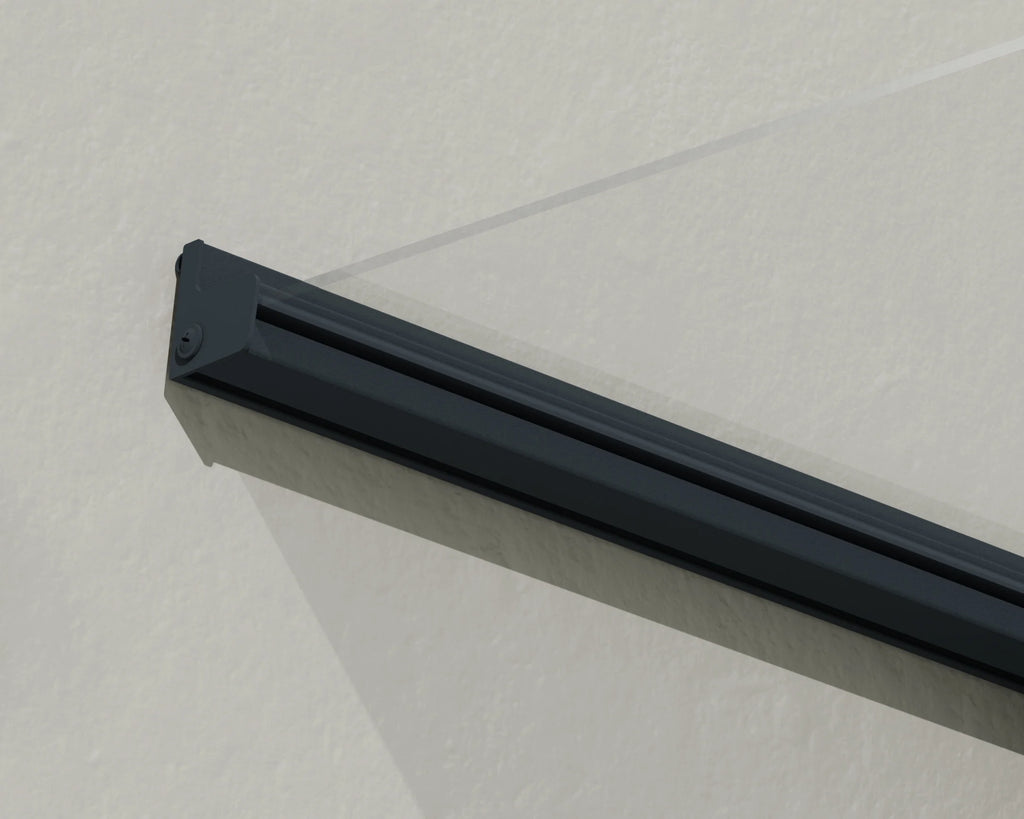 Acrylic Awning Gray/Clear N977