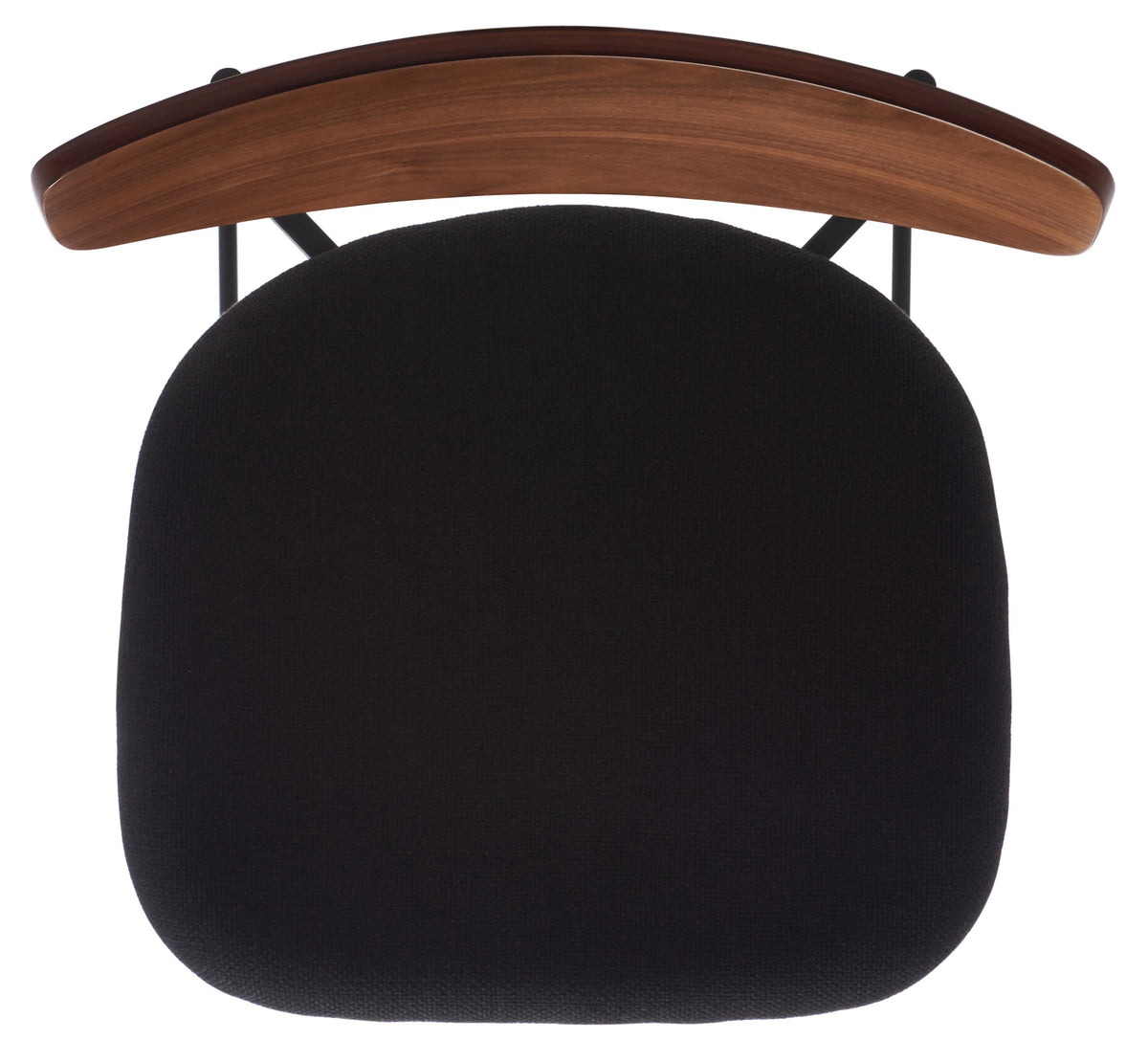 Walnut/Black Scandinavian Counter Stool I141