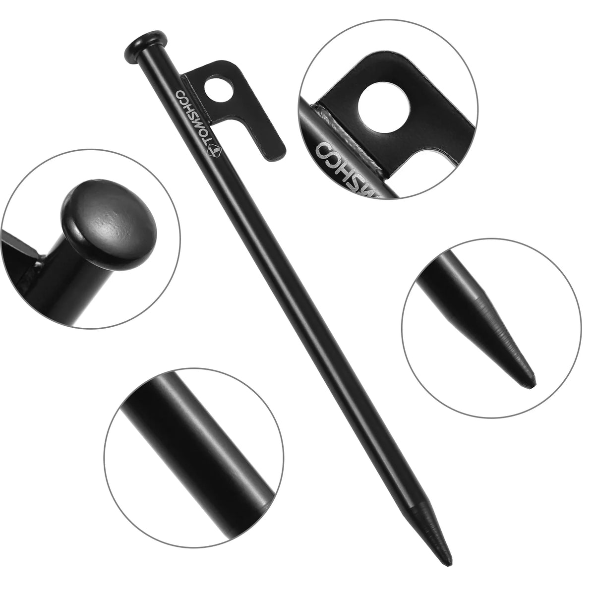 Heavy Duty Steel Tent Pegs 6PCS L1932
