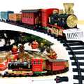 Christmas Train Set with Remote Control, Lights and Sounds, 12 Tracks, 4 Train Cars H775