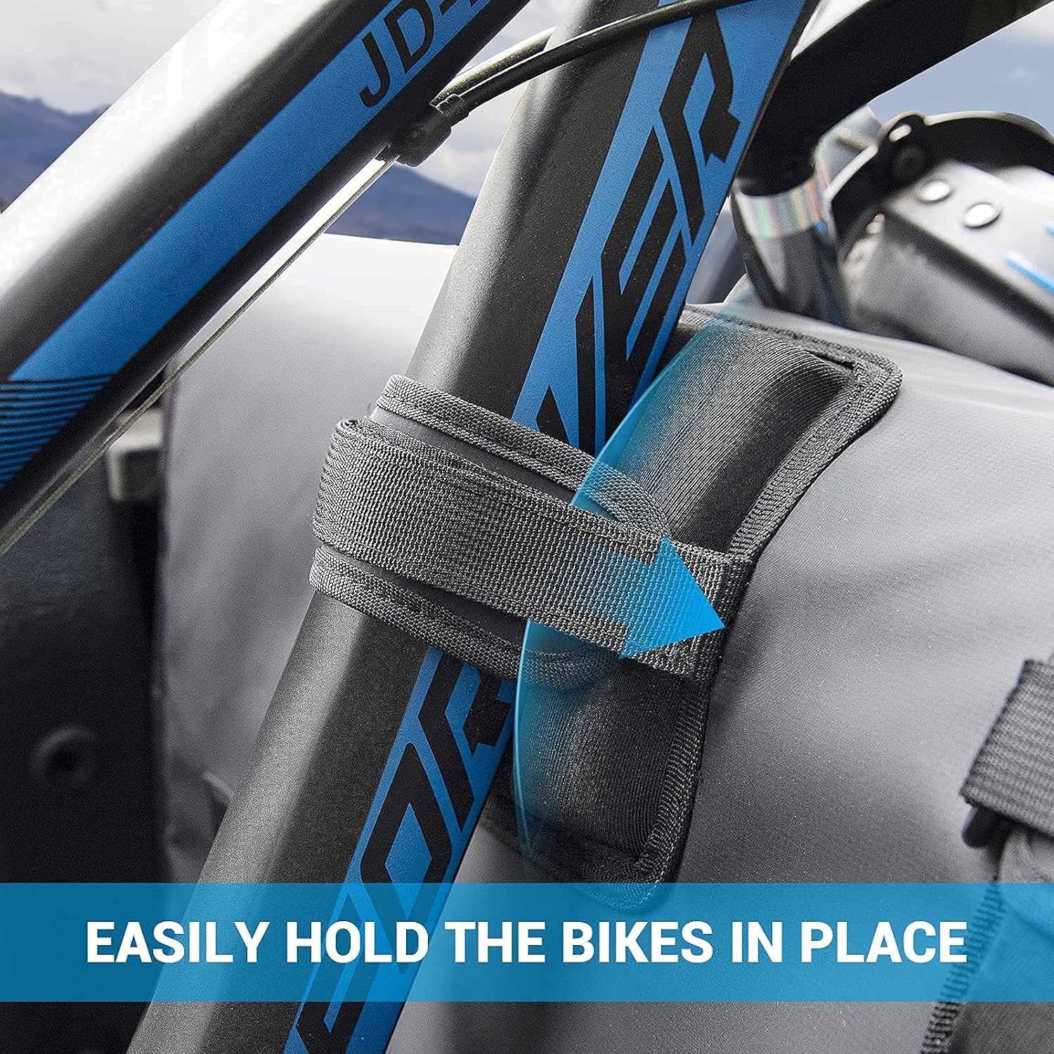 Upgrade Tailgate Pad for Bike Trucks, Bicycle Tailgate Mat for Mountain Bike Carrier up to 5 Bikes U15705