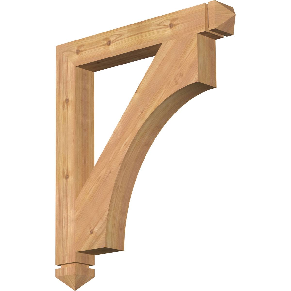 3 1/2x22W x 28x22D x 32x22H Western Red Cedar Bracket Y808