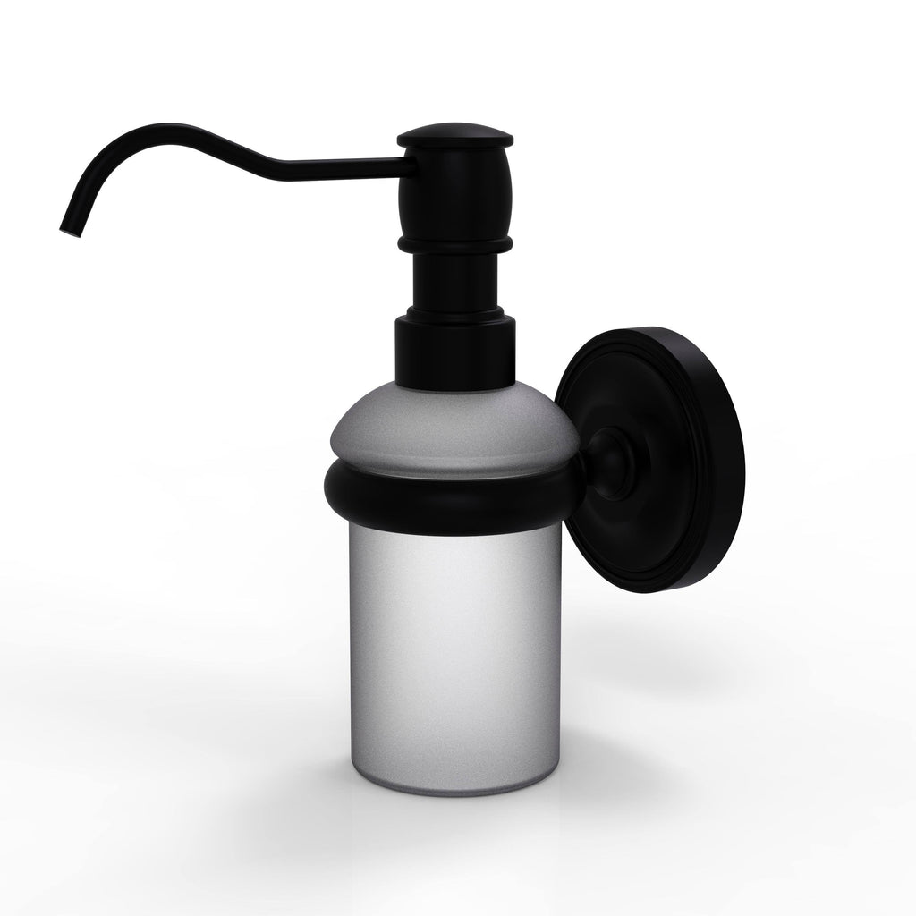 Matte Black Wall Mounted Soap Dispenser J75789