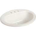 Oval Drop-In Bathroom Sink M7529