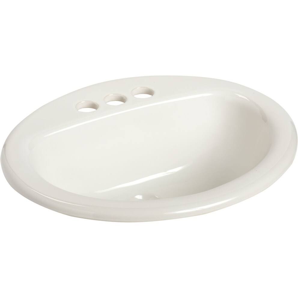 Oval Drop-In Bathroom Sink M7529