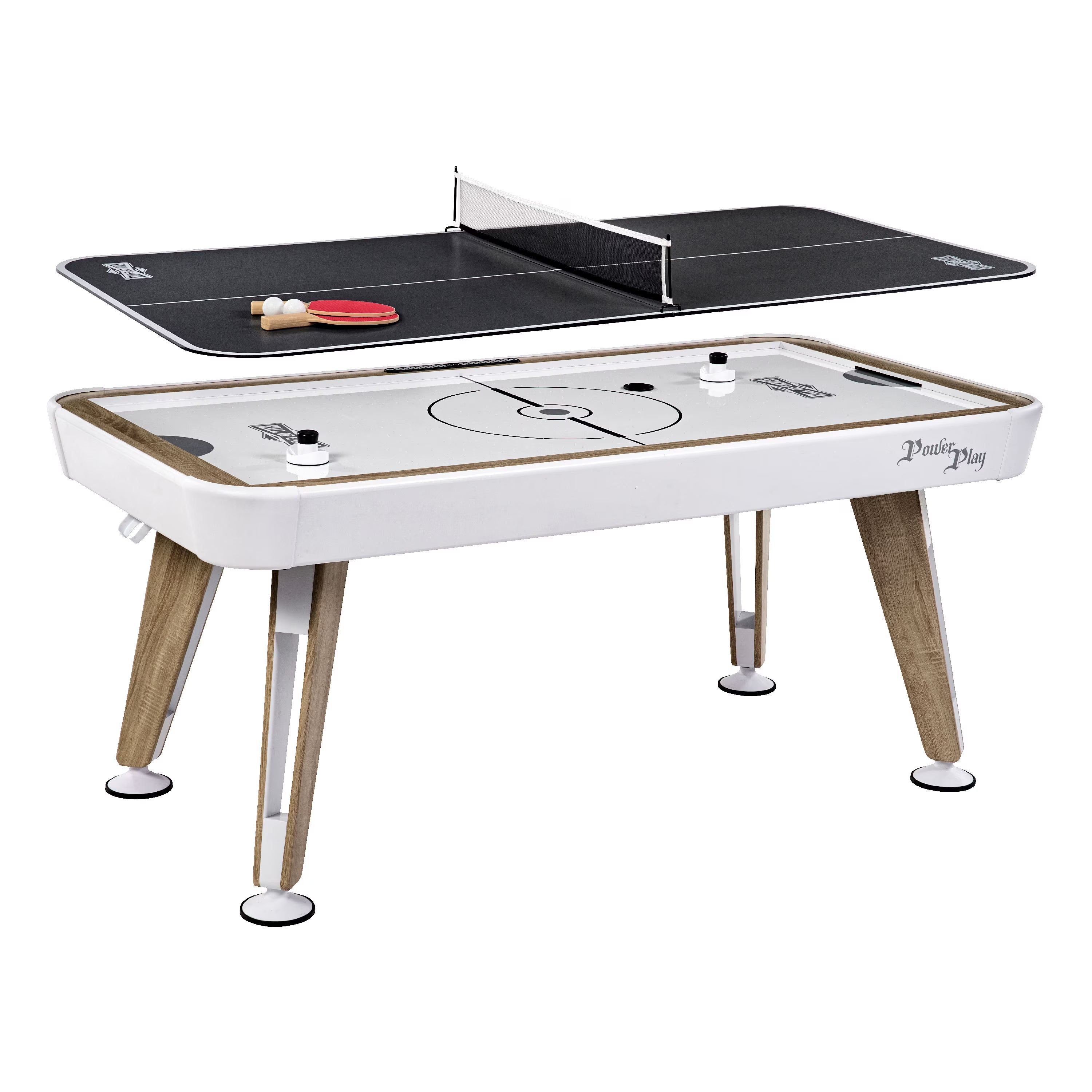 72 inch Air Powered Hockey Table with Table Tennis Top Q5121