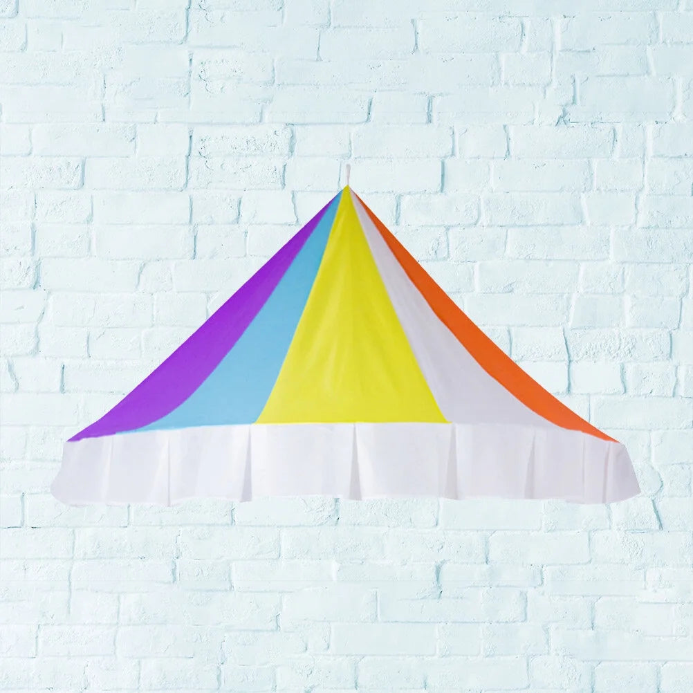 Rainbow Half-Round Dome Gauze Bed Canopy Tent W408469