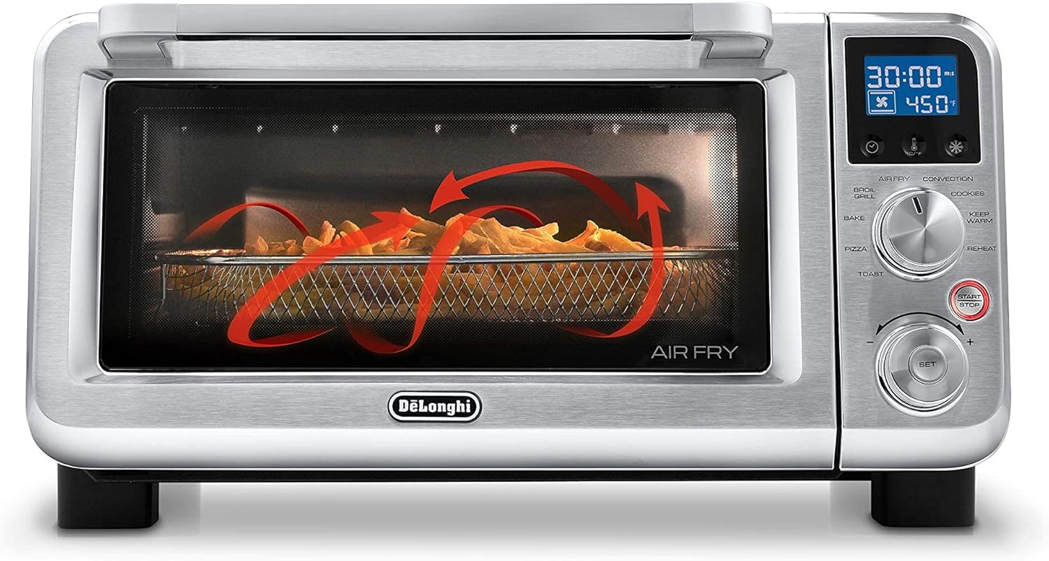 Stainless Steel 9-in-1 Digital Air Fry Convection Toaster Oven with Cooking Accessories M30336