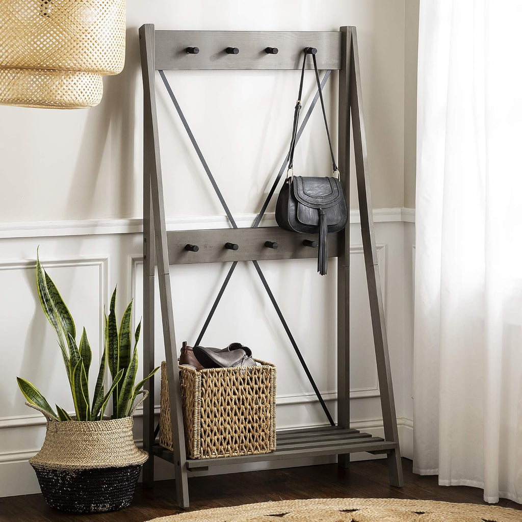 4 Shelves Brown Wood Bookcase B341