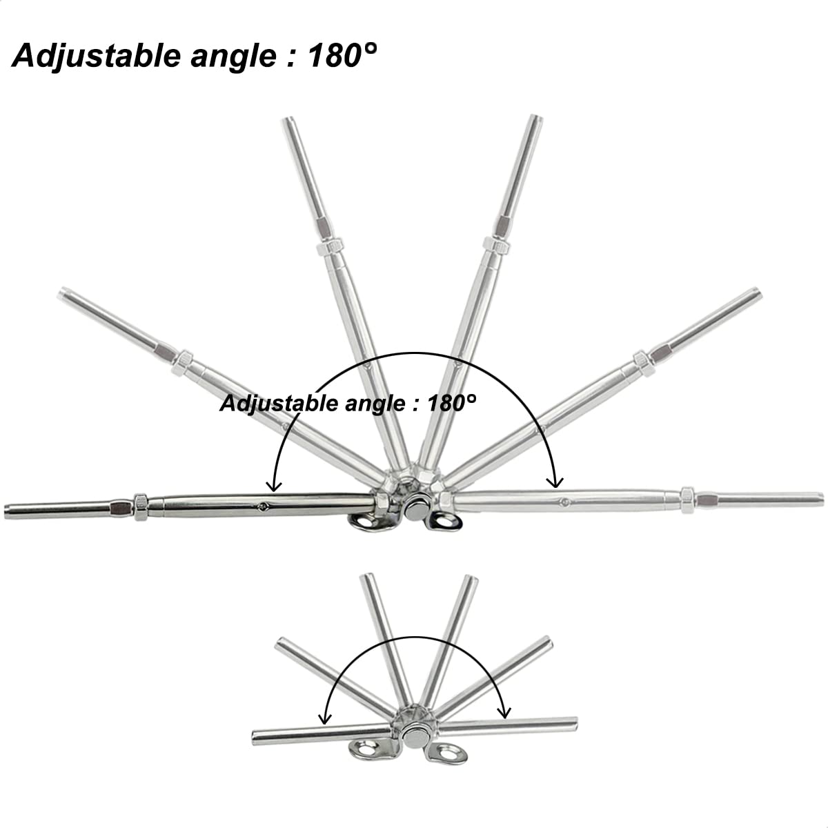 20 Pairs Steel Cable Railing Kit for 3/16 Cable G426