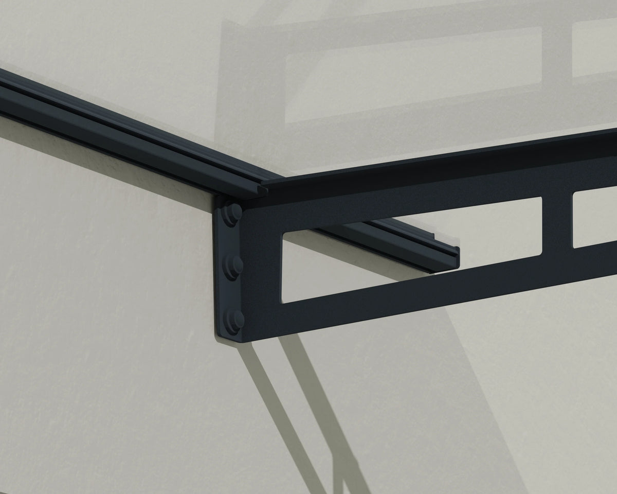 Acrylic Awning Gray/Clear N977
