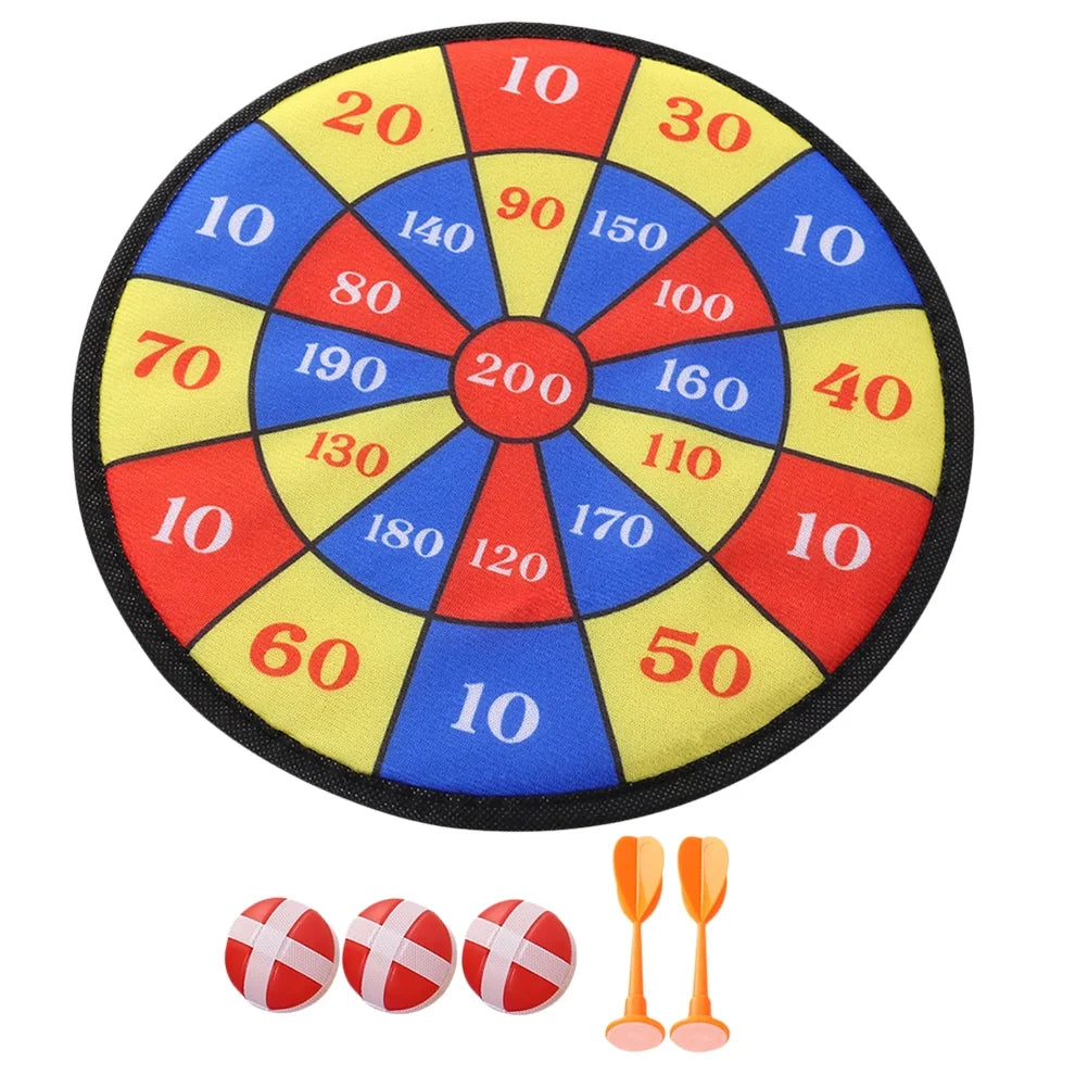 Self-adhesive Dartboard Toy Set with 2Pcs Balls C911417