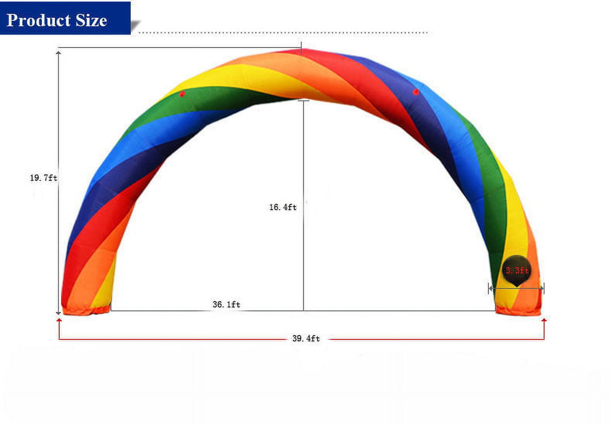 Inflatable Rainbow Advertising Arch with PU Coated (No Blower) N815291