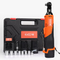 Cordless Ratchet Wrench Set, 3/8'' 16.8V 450 RPM Electric Ratchet Wrench, 40 Ft-lbs, 2-Pack 2.0Ah Lithium-Ion Batteries, 1 Extension Bar Pack of 2 O780