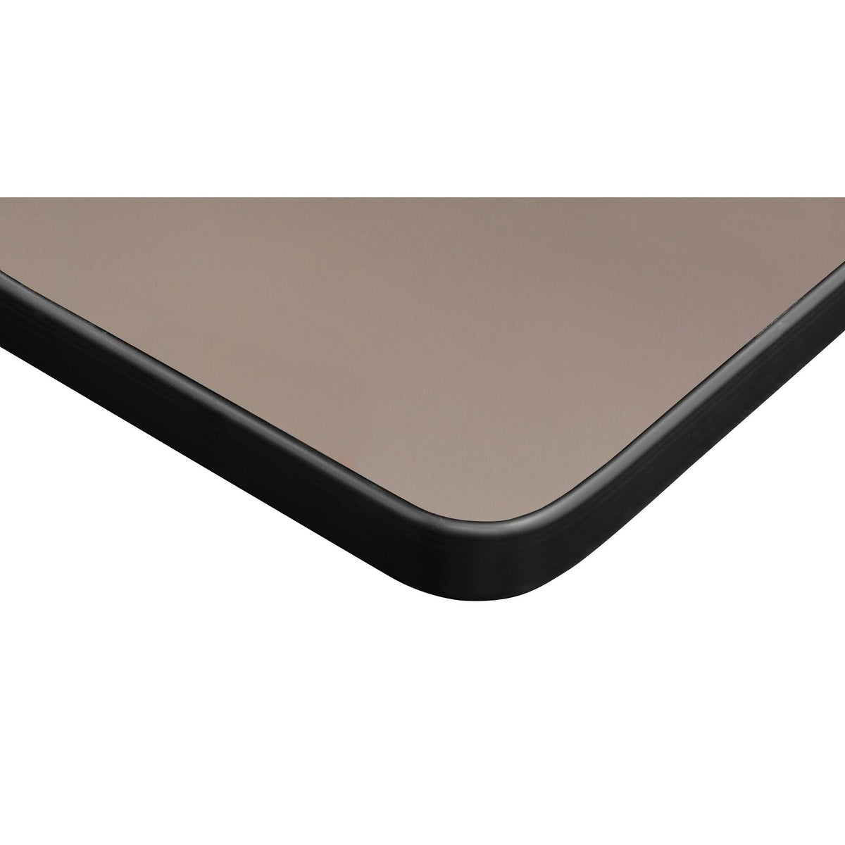 Mahogany/Black L-Desk with Return G733