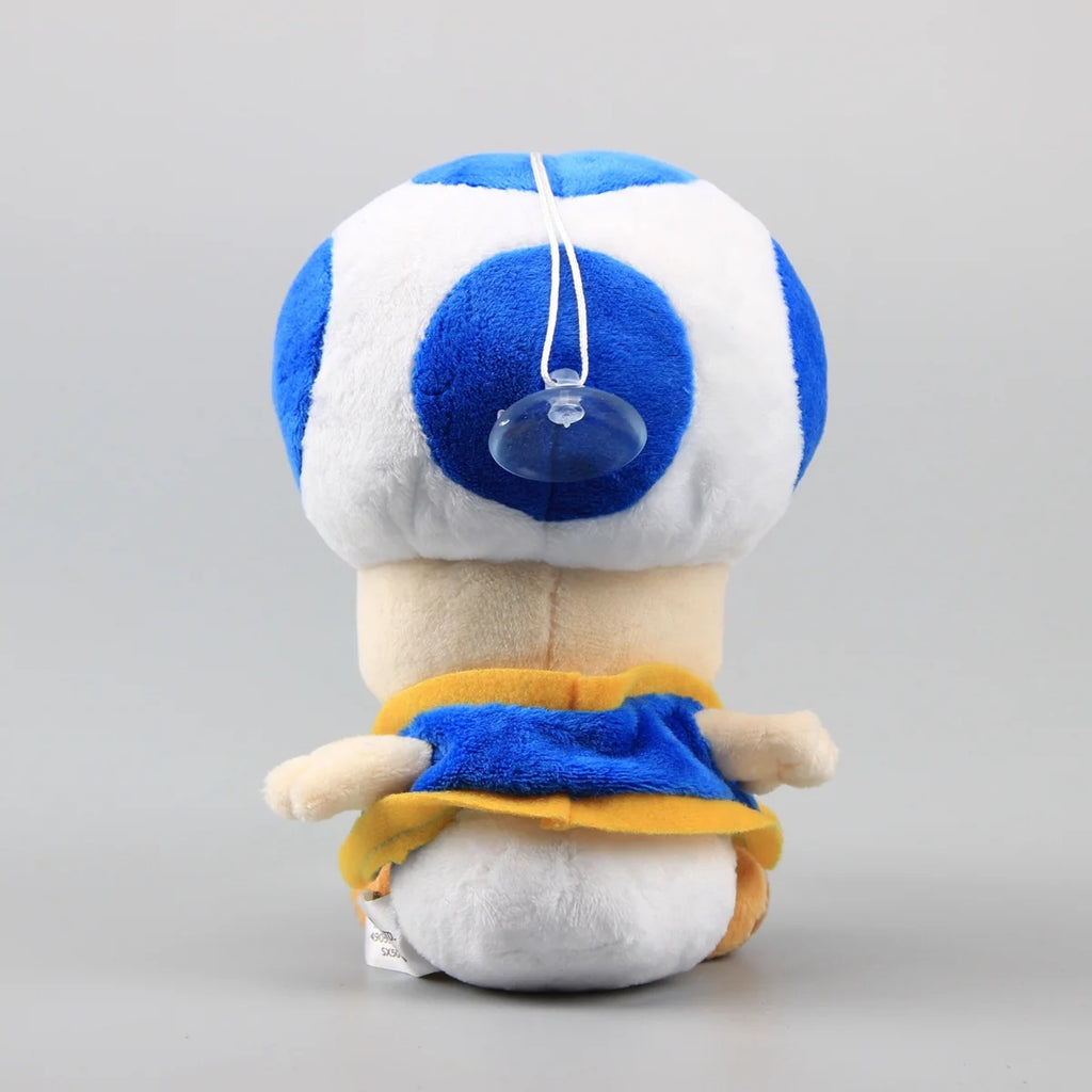 Blue Toad Plush Mushroom Toy 7'' T7089