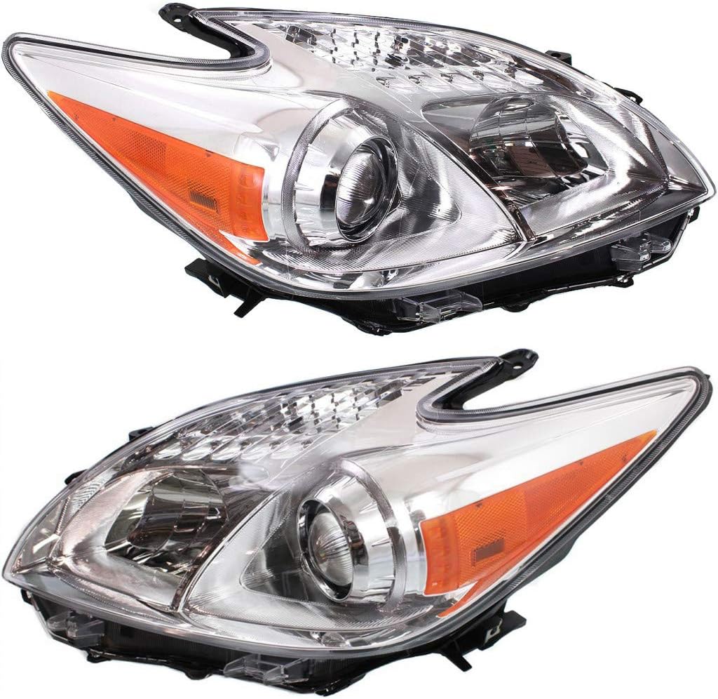 Headlight Assembly Unit Pair for Toyota Prius 2012-2015 Q820812