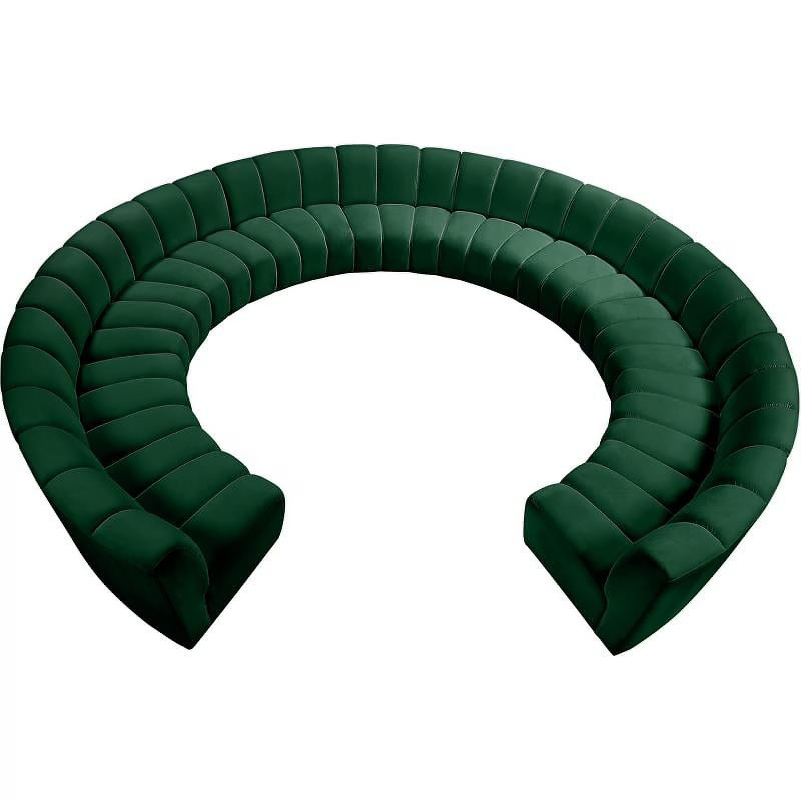 11-Piece Velvet Modular Sectional S2684