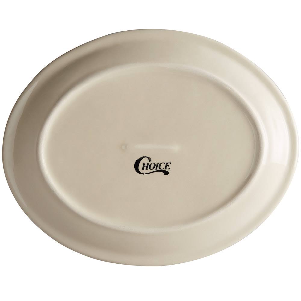 Brown Speckled Stoneware Oval Platter, Box of 24 S370378