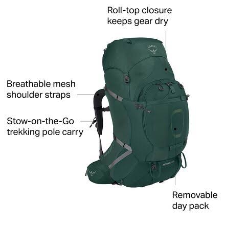 Axo Green Aether Plus 85 Backpack H213