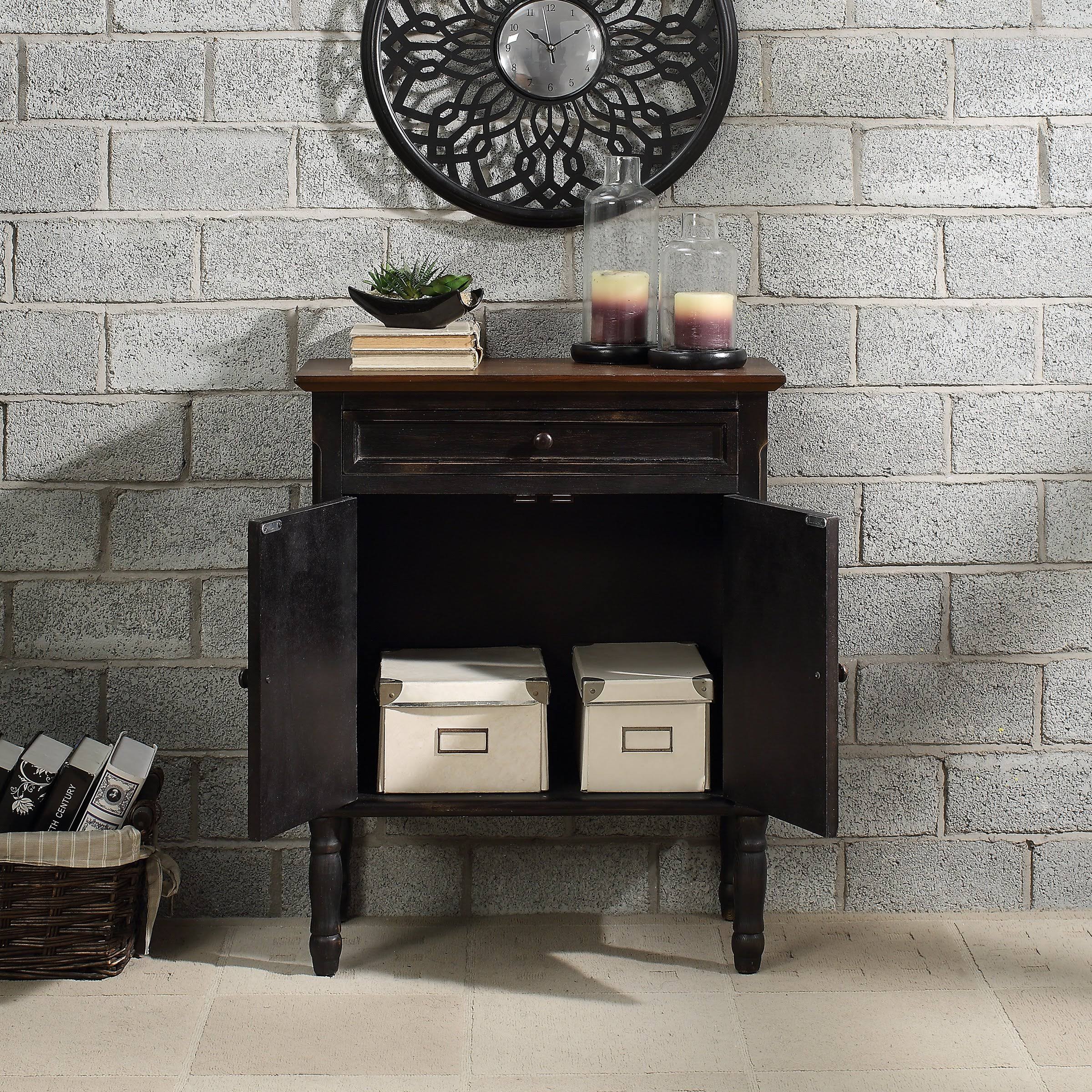 White Wood Accent Cabinet N5093